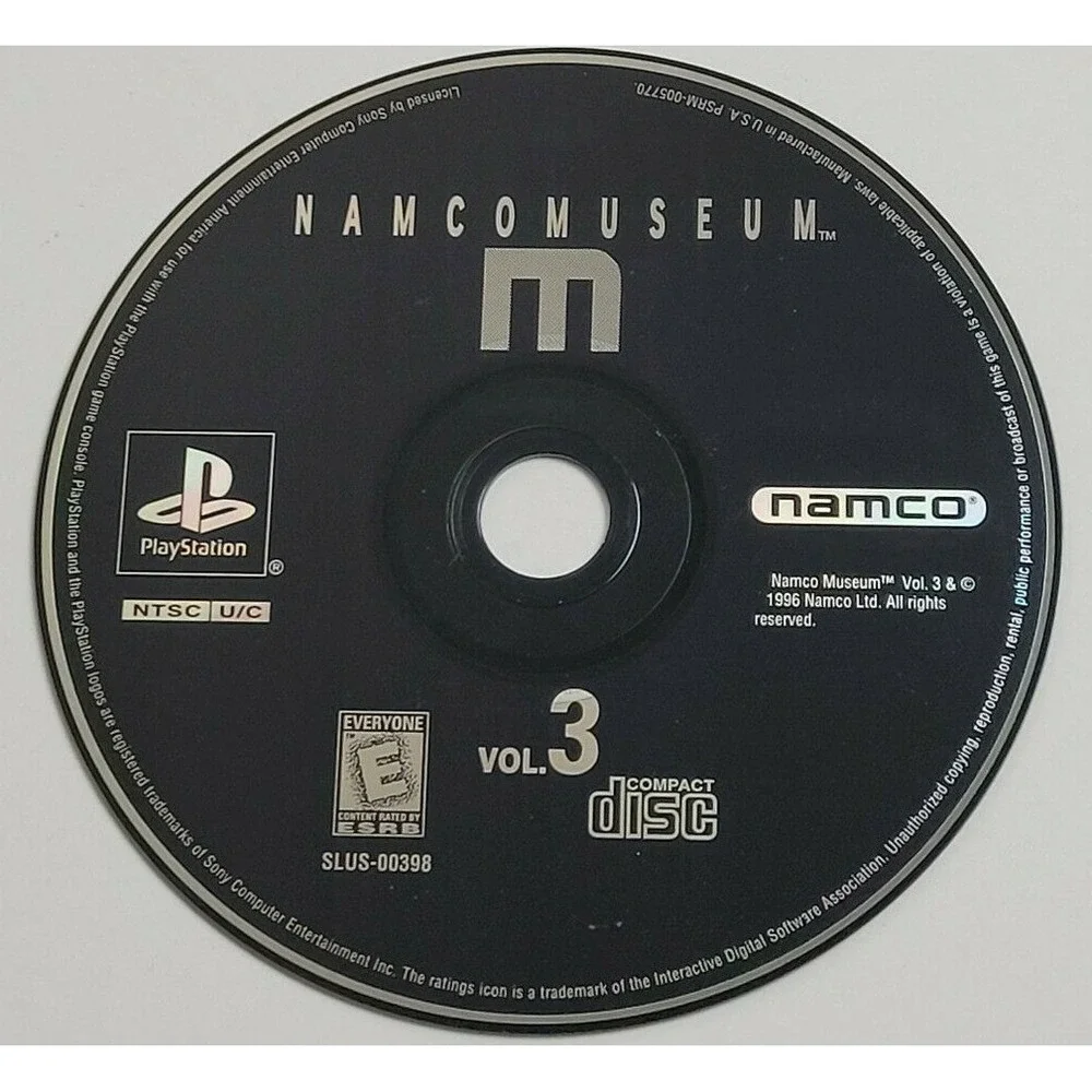 NAMCO MUSEUM VOLUME‎ 3 SONY PLAYSTATION 1 GAME PS1